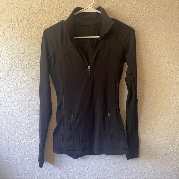 Lululemon Black Half Zip Jacket Size: 2 - Picture 1 of 3
